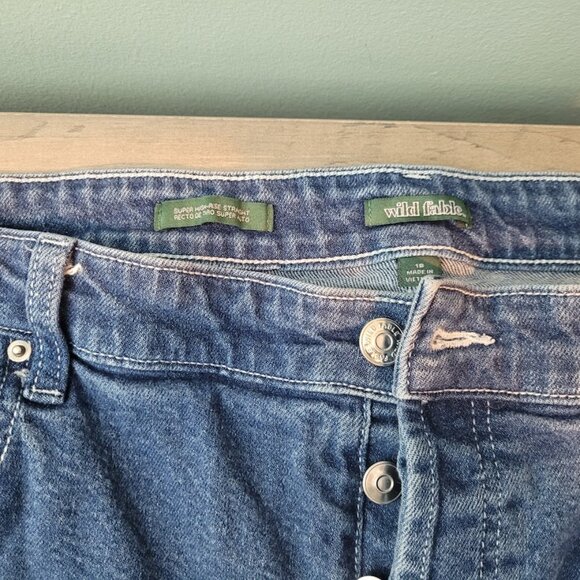 Wild Fable Super High Rise Straight Leg Button Fly Jeans Size 18 - Picture 8 of 8
